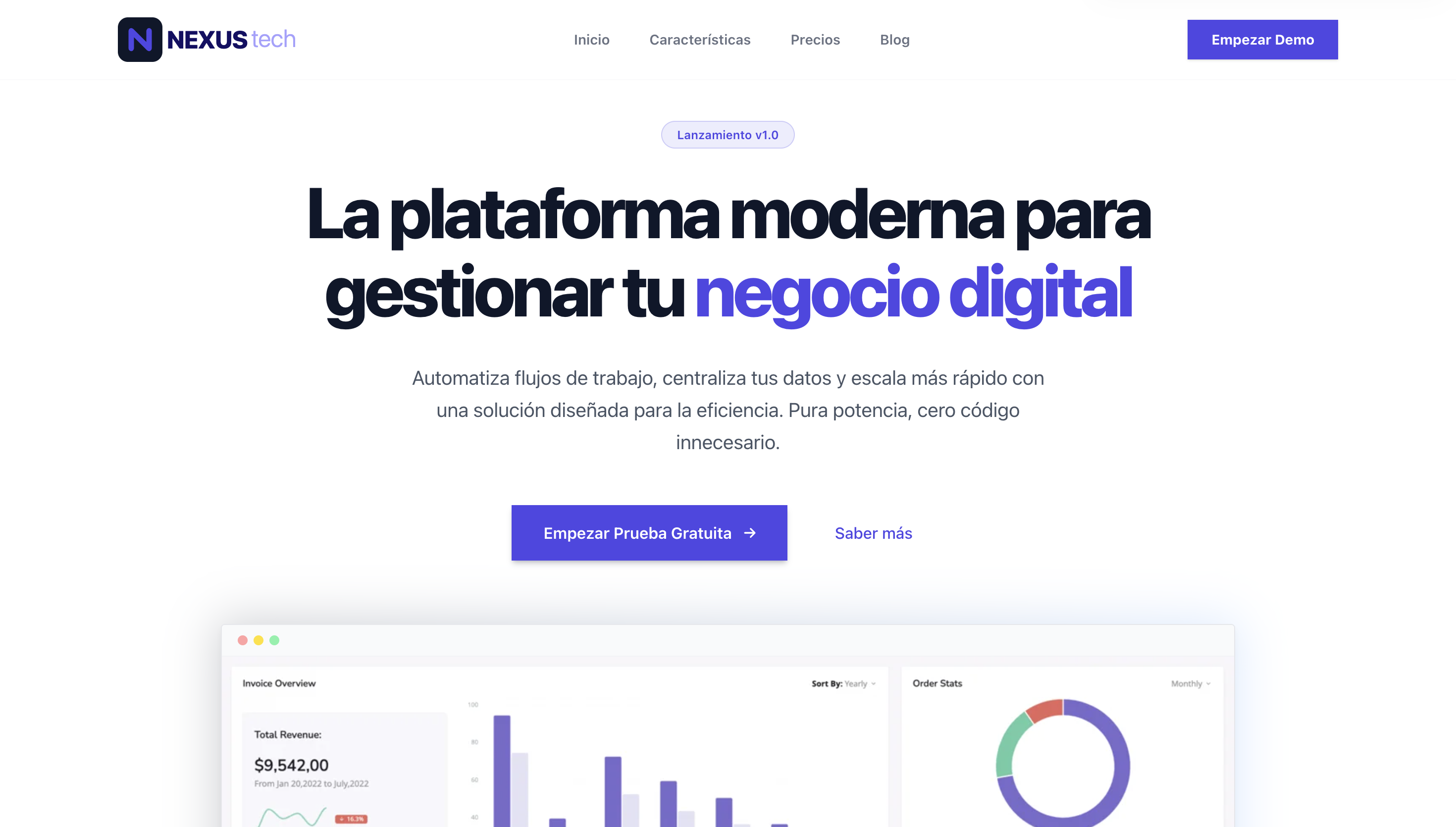 Demo Landing Page Pyme
